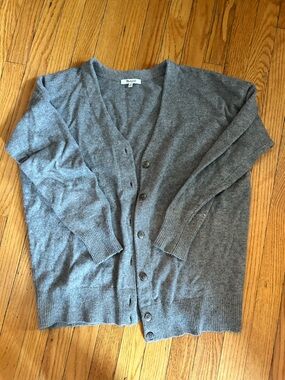 Madewell Heather Gray Knit Cardigan